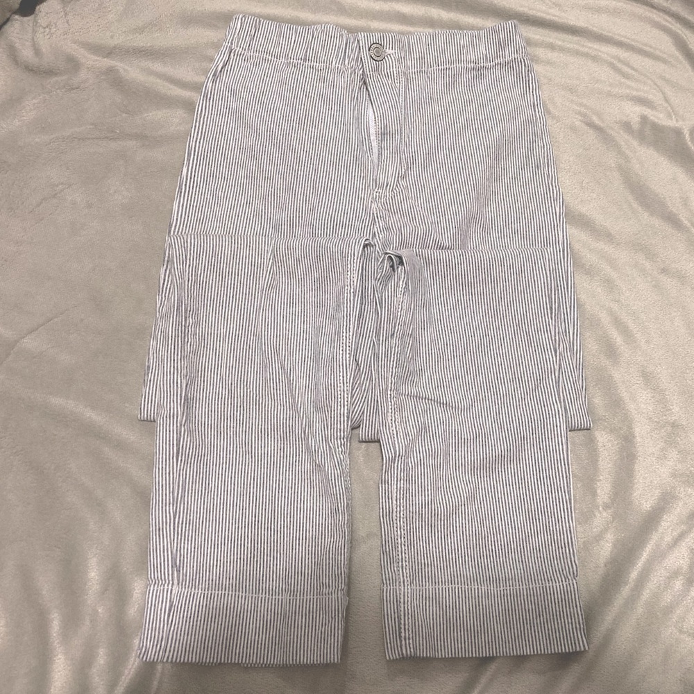 Grey/White Striped Brandy Melville Pants